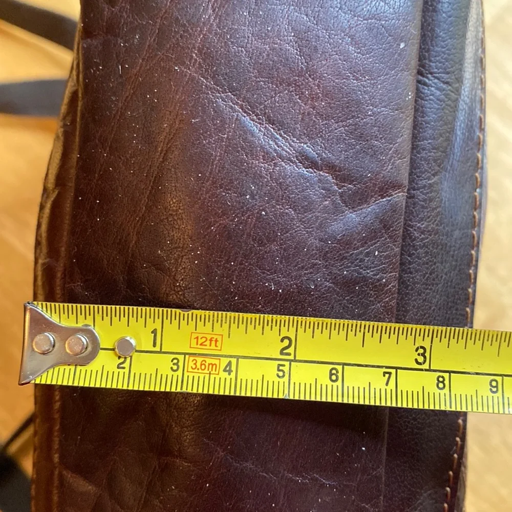 Jack Georges Genuine Leather Brown Backpack/Crossbody Bag